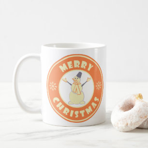 Frohe Weihnachten glückliche Snowman berühmten Kaf Kaffeetasse