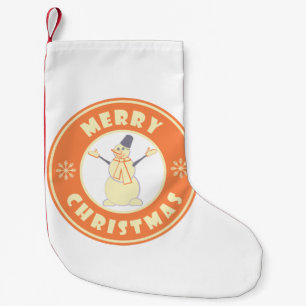 Frohe Weihnachten glückliche Snowman berühmten Kaf Kleiner Weihnachtsstrumpf