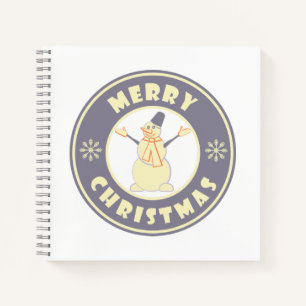 Frohe Weihnachten glückliche Snowman berühmten Kaf Notizbuch