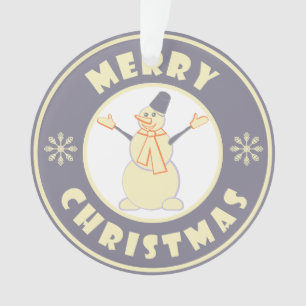 Frohe Weihnachten glückliche Snowman berühmten Kaf Ornament