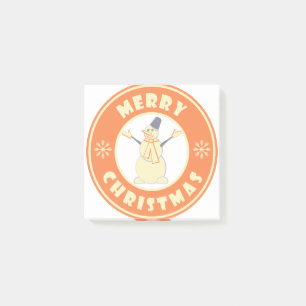 Frohe Weihnachten glückliche Snowman berühmten Kaf Post-it Klebezettel