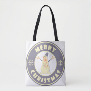 Frohe Weihnachten glückliche Snowman berühmten Kaf Tasche