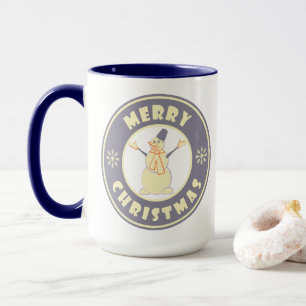 Frohe Weihnachten glückliche Snowman berühmten Kaf Tasse