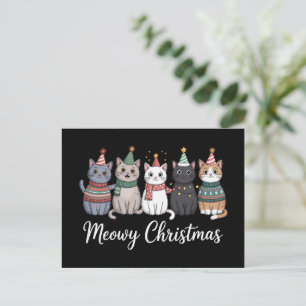 Frohe Weihnachten glückliches Katzenjahr Katzenlie