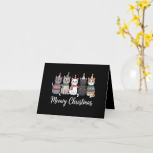 Frohe Weihnachten glückliches Katzenjahr Katzenlie Karte