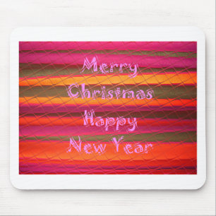 Frohe Weihnachten Glückliches Neues Jahr Farbdesig Mousepad