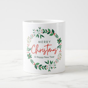 Frohe Weihnachten & glückliches neues Jahr Spezial Jumbo-Tasse