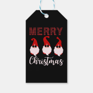 Frohe Weihnachten Gnome Funny Christmas Geschenkanhänger
