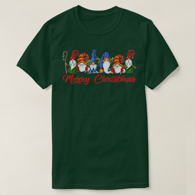 Frohe Weihnachten Gnome Funny Familie Xmas Kinder  T-Shirt (Design vorne)