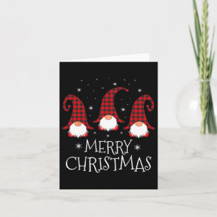 Frohe Weihnachten Gnome Funny Xmas Gnomes Group Fa Karte