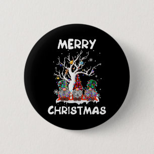 Frohe Weihnachten Gnomes Fun Xmas Familie Männer F Button