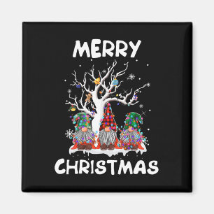 Frohe Weihnachten Gnomes Fun Xmas Familie Männer F Magnet