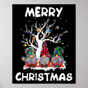 Frohe Weihnachten Gnomes Fun Xmas Familie Männer F Poster