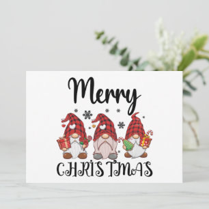 Frohe Weihnachten Gnomies Weihnachts-Gnome  Einladung