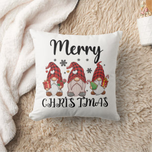 Frohe Weihnachten Gnomies Weihnachts-Gnome  Kissen