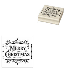 Frohe Weihnachten Gold Classic Gummistempel