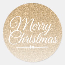 Frohe Weihnachten Gold Glitzer Ombre Umschlag Aufk