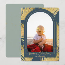 Frohe Weihnachten Gold Palm Blue Beach Foto