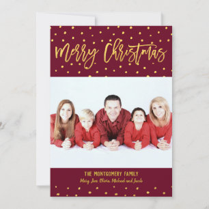 Frohe Weihnachten Gold Schrift Punkte Benutzerdefi