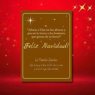 Frohe Weihnachten Golden & Brown Lukas 2:14 Vers