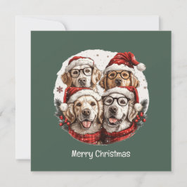 Frohe Weihnachten Golden Retriever Hunde