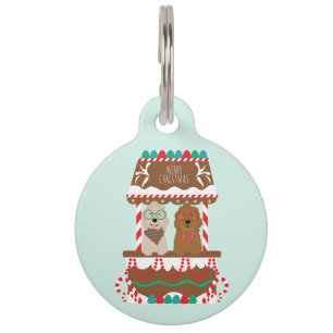 Frohe Weihnachten Goldendoodles Holiday Stand Hund Haustiermarke