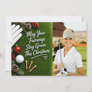 Frohe Weihnachten Golf mit Ihrem eigenen Foto
