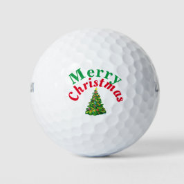 Frohe Weihnachten Golfball