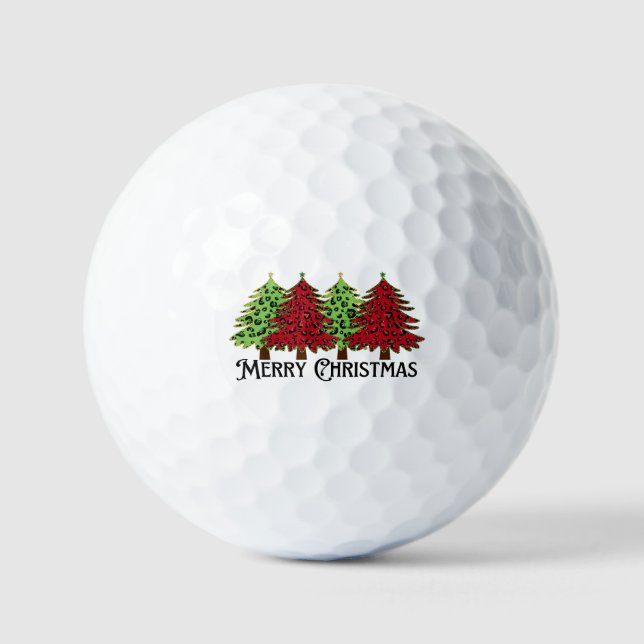 Frohe Weihnachten Golfball (Vorderseite)