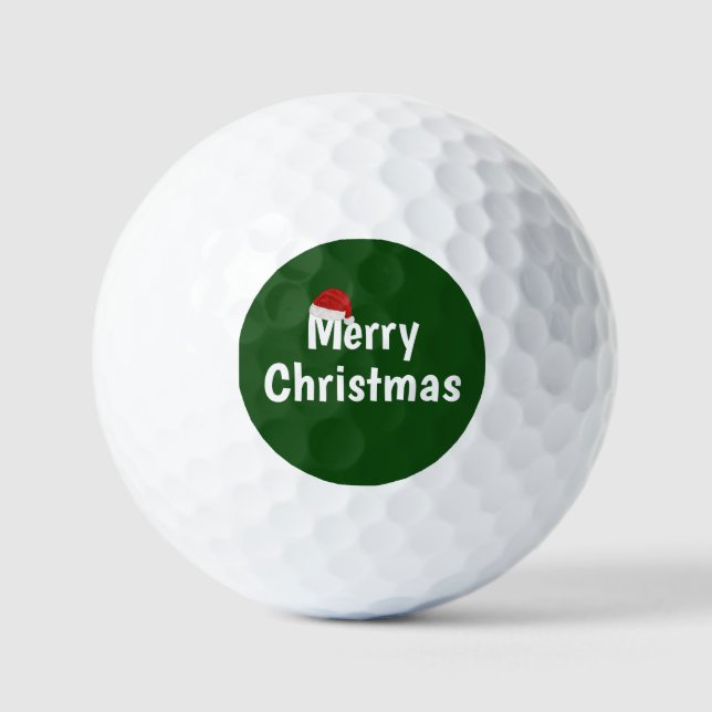 Frohe Weihnachten Golfball (Vorderseite)