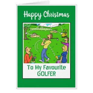 Frohe Weihnachten Golfer
