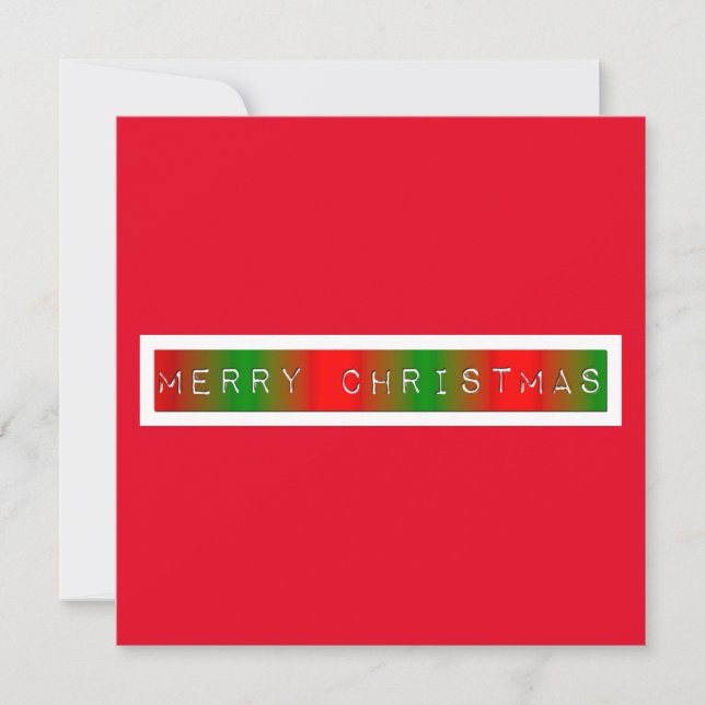 Frohe Weihnachten Gradient Karte (Vorderseite)
