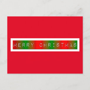 Frohe Weihnachten Gradient Postkarte
