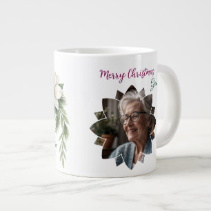 Frohe Weihnachten Grandma Foto Weihnachtsgeschenk Jumbo-Tasse