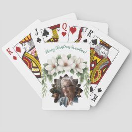 Frohe Weihnachten Grandma Foto Weihnachtsgeschenk Spielkarten
