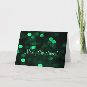 Frohe Weihnachten Green Bokeh Lights Generic Bulk