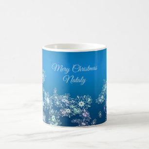 Frohe Weihnachten. Greeting.Name. Kaffeetasse
