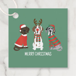 Frohe Weihnachten Große Dane Hunde Geschenkanhänger