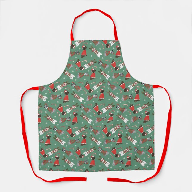 Frohe Weihnachten Große Dane Hunde Schürze (Vorderseite)