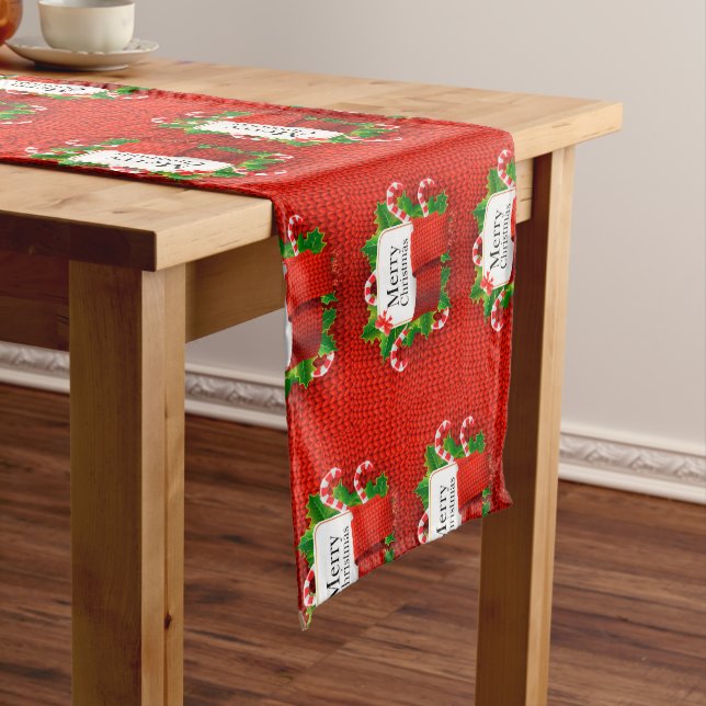 Frohe Weihnachten Großer Tischläufer (Beispiel)