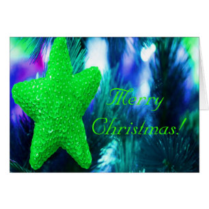 Frohe Weihnachten Grün Star