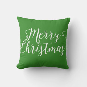 Frohe Weihnachten Grün Weihnachten Kissen