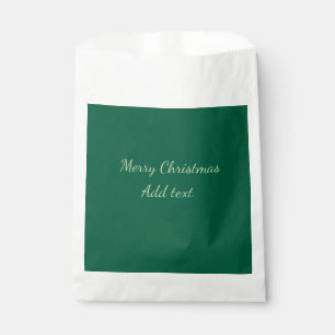 Frohe Weihnachten grüne einfache Solo-Hintergrund- Geschenktütchen