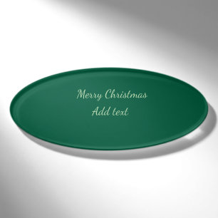 Frohe Weihnachten grüne einfache Solo-Hintergrund- Namenschild