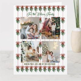 Frohe Weihnachten Grüne Weihnachtskarte 4 Foto Col Karte