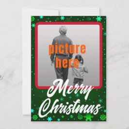 Frohe Weihnachten Grüne Winter Schneeflocken