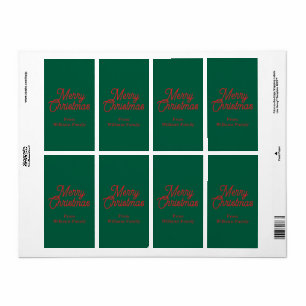 Frohe Weihnachten Grüner Schrift Urlaub