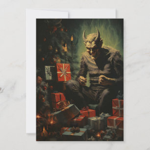Frohe Weihnachten Gruseliger Horror Teufel Santa