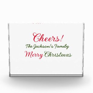 Frohe Weihnachten Grüße Familienname Text Foto hin