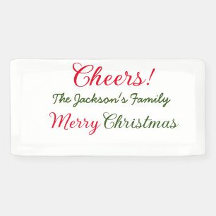 Frohe Weihnachten Grüße Familienname Text Foto hin Banner